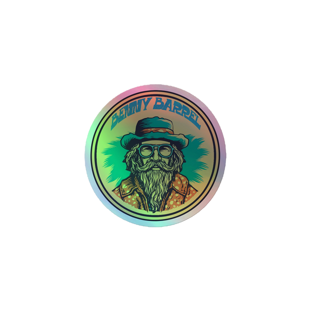 Benny Barrel Holo Sticker - Portrait