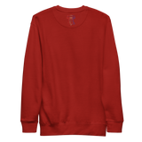 PHUCK WIP premium crewneck in Maroon, back